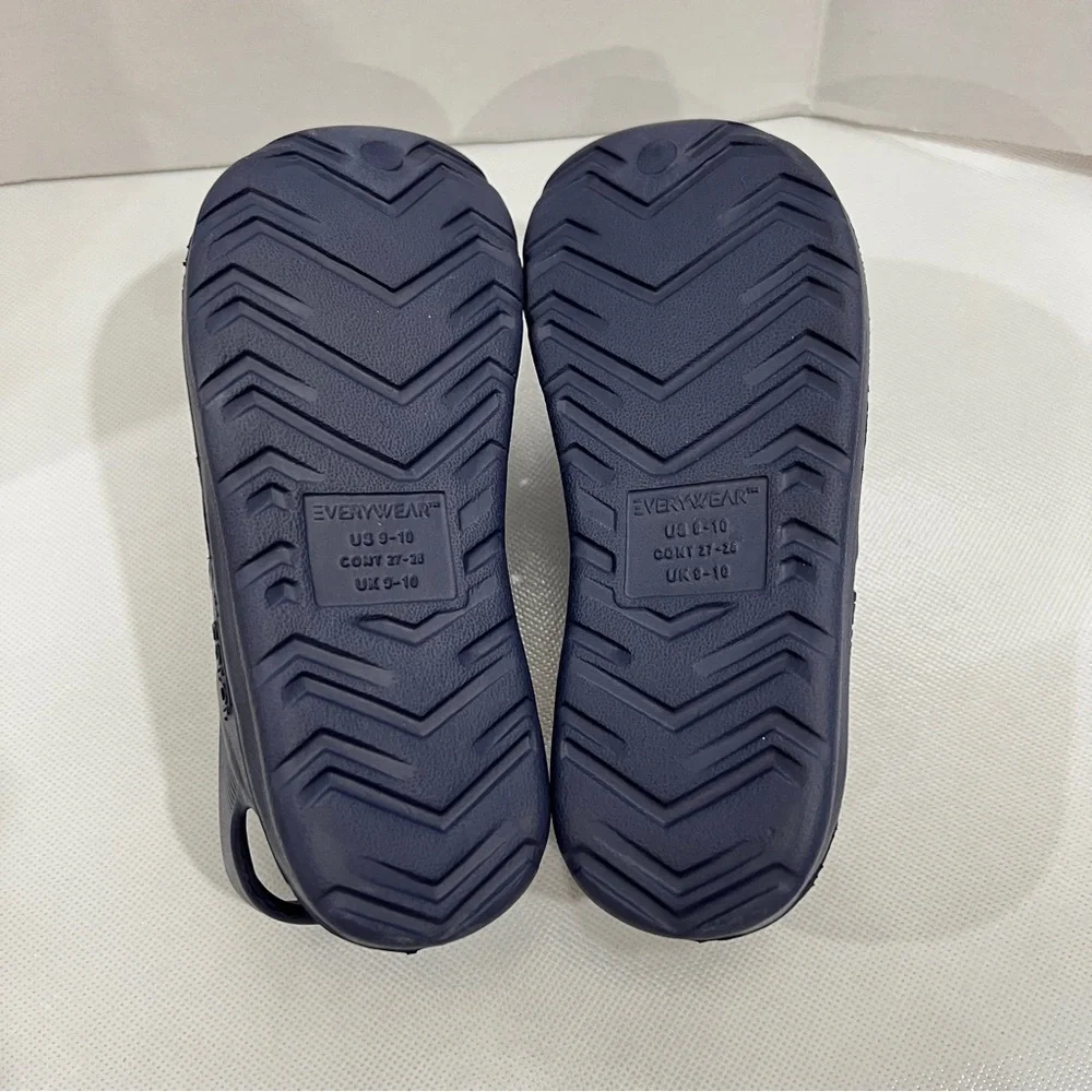 Totes Kids Solobounce Perforated Sandals Navy Blue Slip-On Clogs Kids Size 9-10